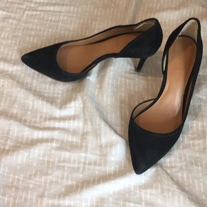 Jcrew Suede DOrsay Pumps